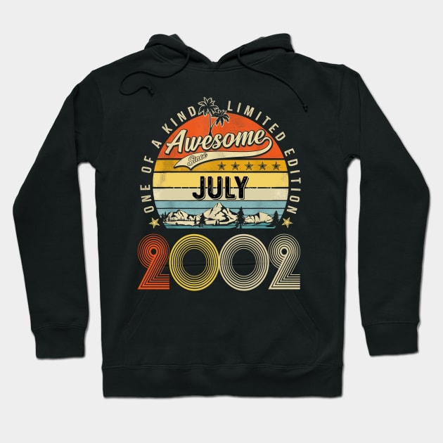 Awesome Since July 2002 Vintage 21st Birthday Hoodie by Centorinoruben.Butterfly